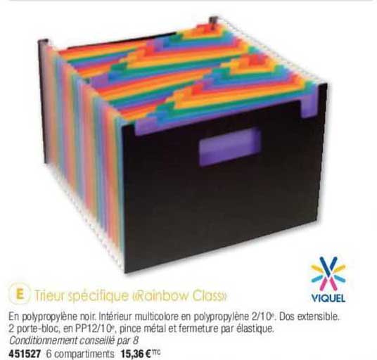 trieur spécifique rainbow class viquel