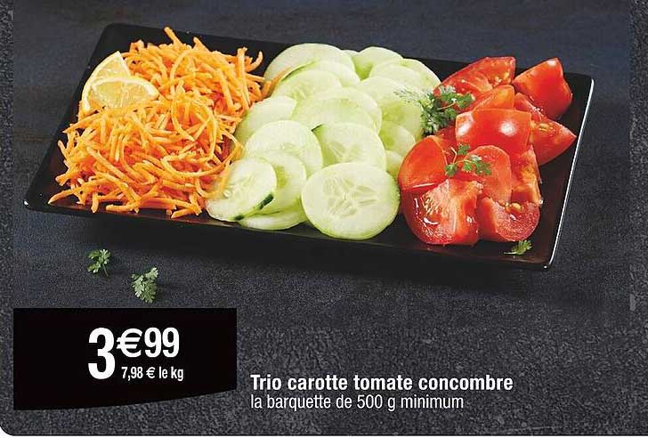 Trio Carotte Tomate Concombre