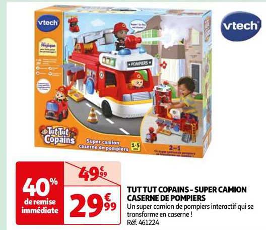 tut tut copains - super camion caserne de pompiers