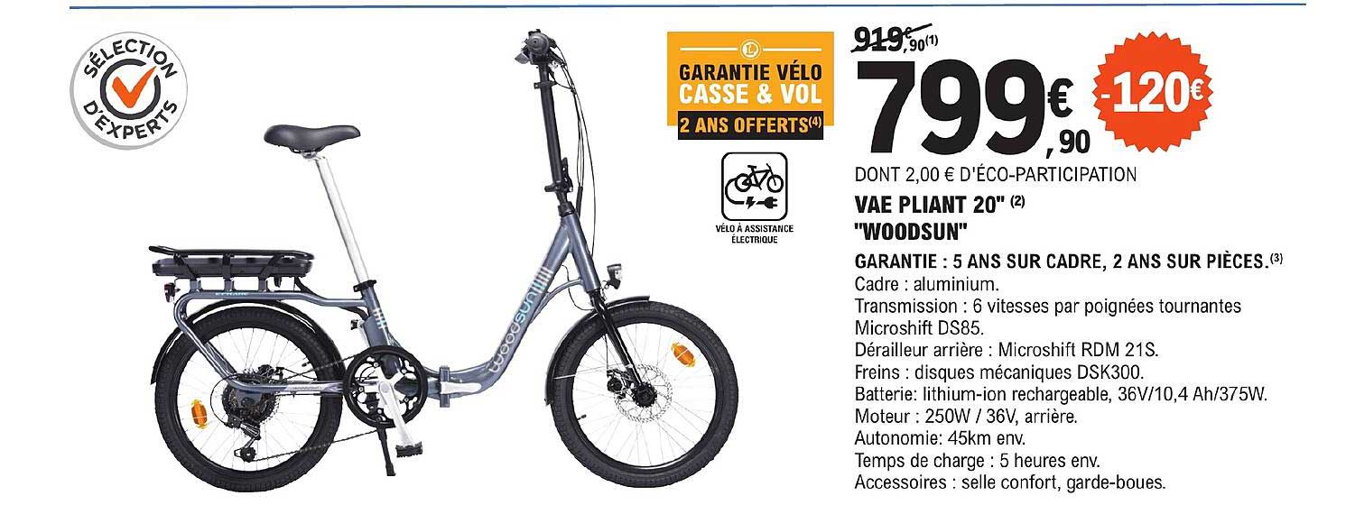 vae pliant 20"  "woodsun"