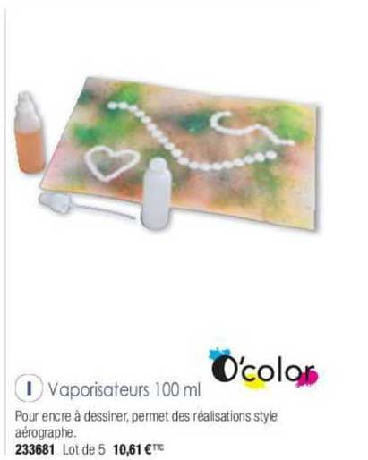 vaporisateurs 100 ml o'color