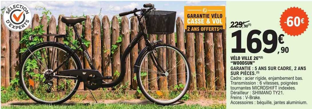 vélo ville 26" "woodsun"