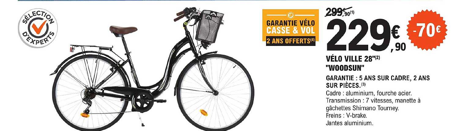 vélo ville 28" "woodsun"