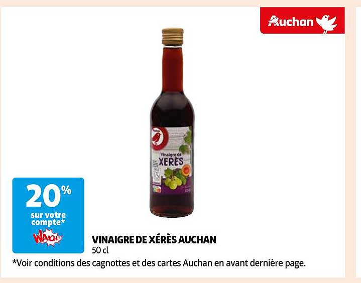 vinaigre de xérès auchan