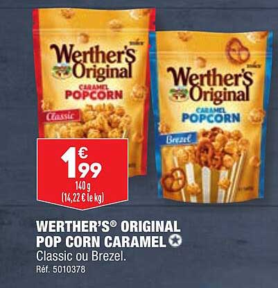 werther's original pop corn caramel