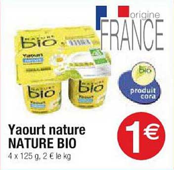 Yaourt Nature Nature Bio