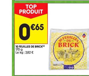 10 feuilles de brick