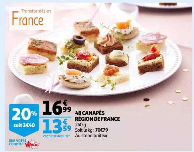 48 Canapés Région De France
