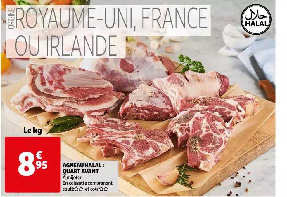 agneau halal : quart avant