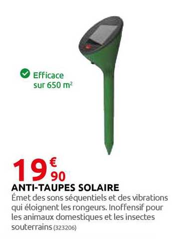 anti-taupes solaire