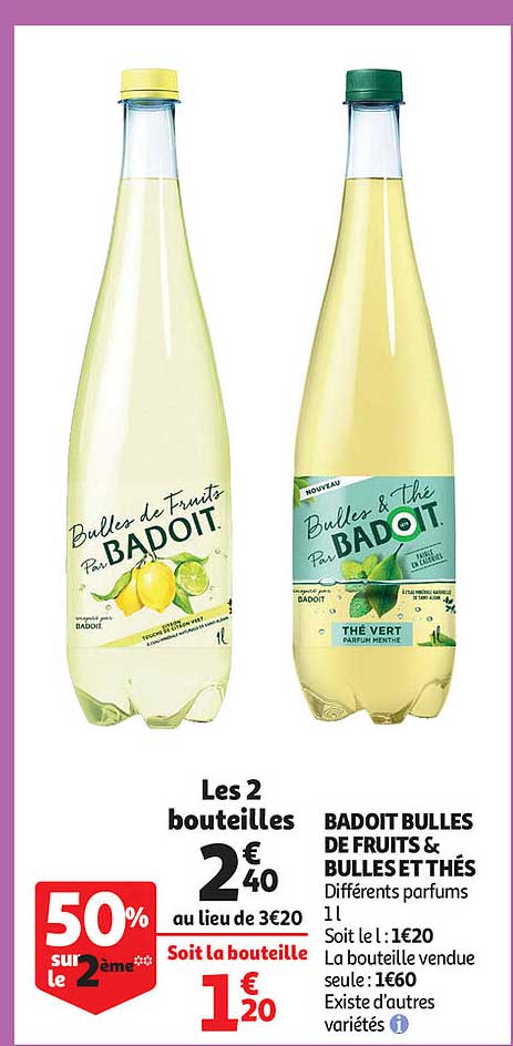 Badoit Bulles De Fruits & Bulleset Thes