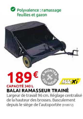 balai ramasseur trainé macxi