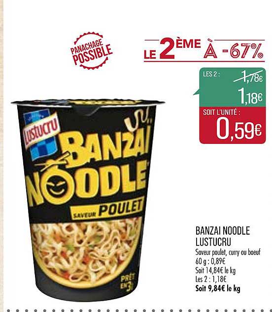 banzaï noodle lustucru