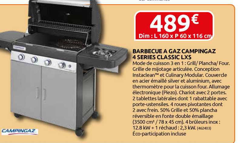 Barbecue à Gaz Campingaz 4 Séries Classic Lxs