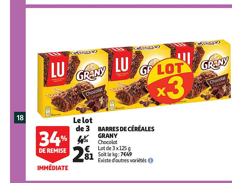 Barres De Cereales Grany