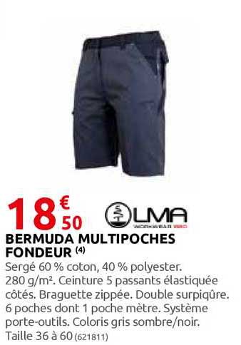 bermuda multipoches fondeur lma