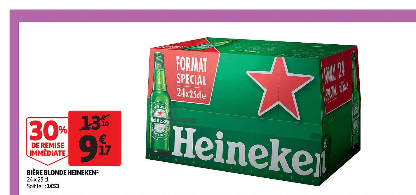 Biere Blonde Heineken