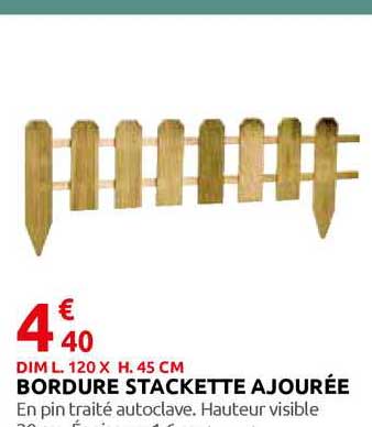 bordure stackette ajourée