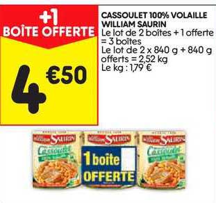 cassoulet 100% volaille william saurin