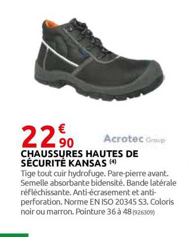 Chaussures Hautes De Sécurité Kansas