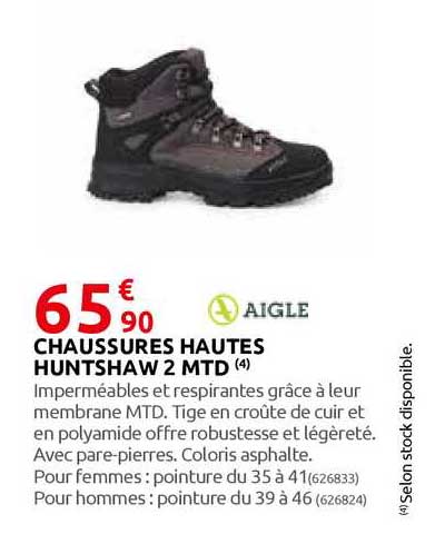 chaussures hautes huntshaw 2 mtd