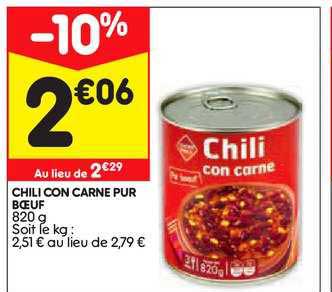 chili con carne pur boeuf