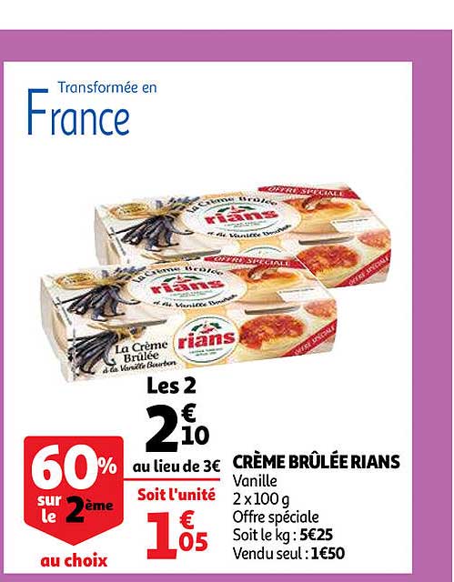 Creme Brulee Rians Vanille