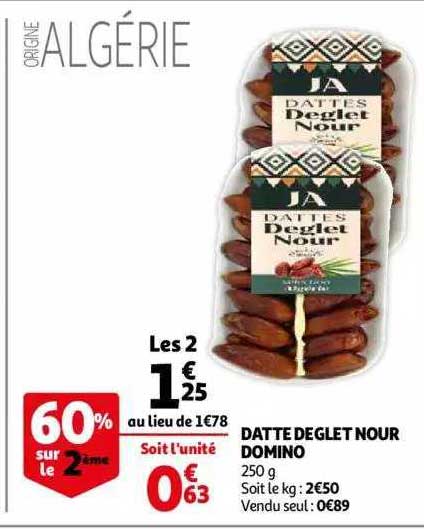 datte deglet nour domino