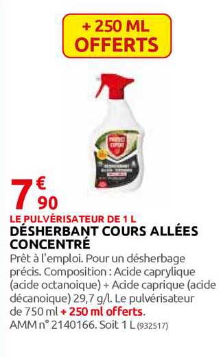 désherbant cours allées concentré