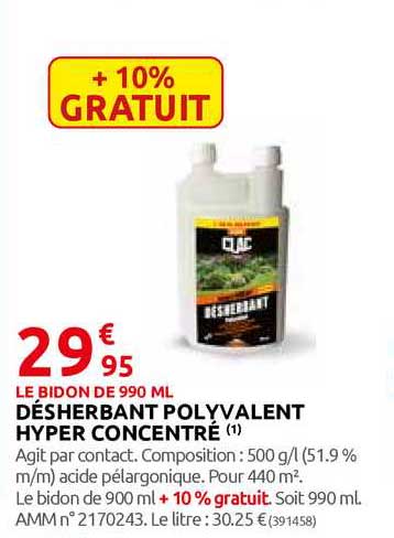 désherbant polyvalent hyper concentré