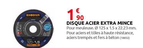 disque acier extra mince
