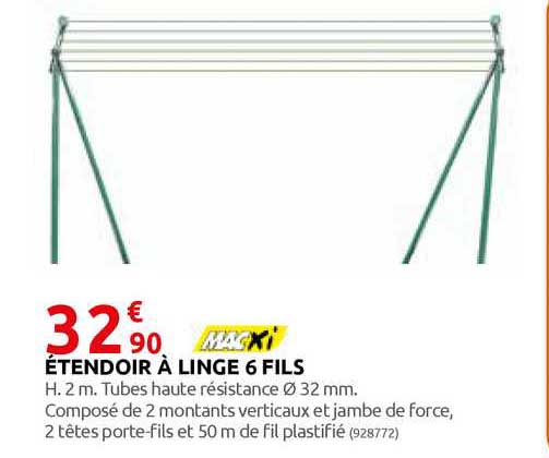 étendroir à Linge 6 Fils Macxi