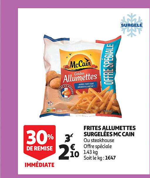 Frites Allumettes Surgellees Mc Gain