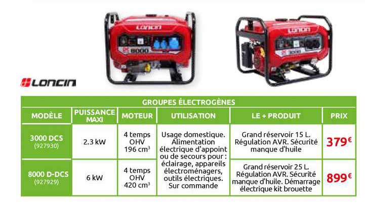 groupes électrogènes moncin