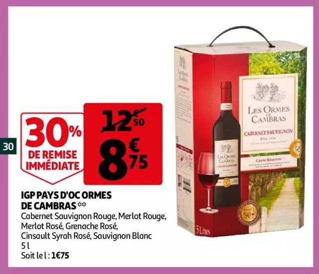 igp pays d'oc ormes de cambras