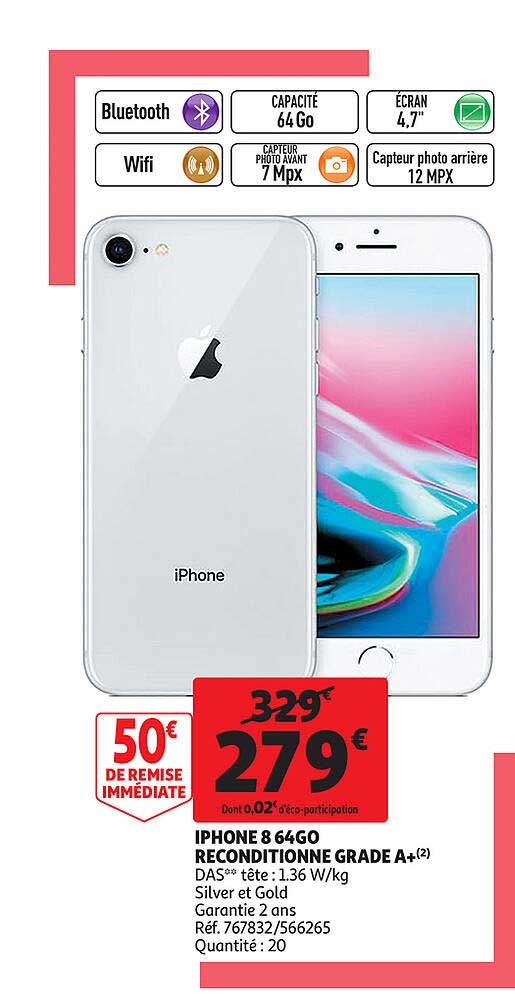 Iphone B 54GO Reconditionne Grade A