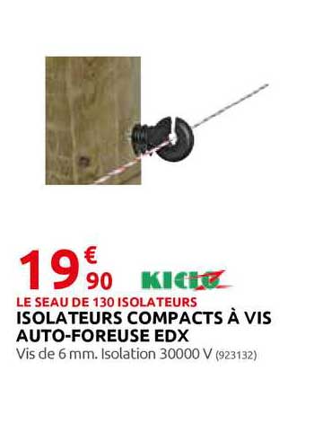 Isolateurs Copacts à Vis Auto-foreuse Edx