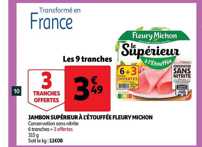 Jambon Superieur a L'etouffee Fleury Michon