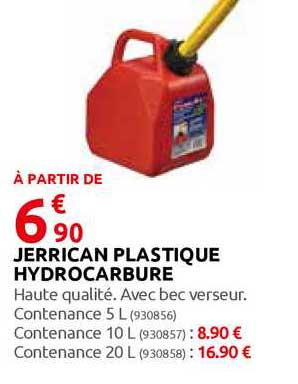 jerrican plastique hydrocarbure