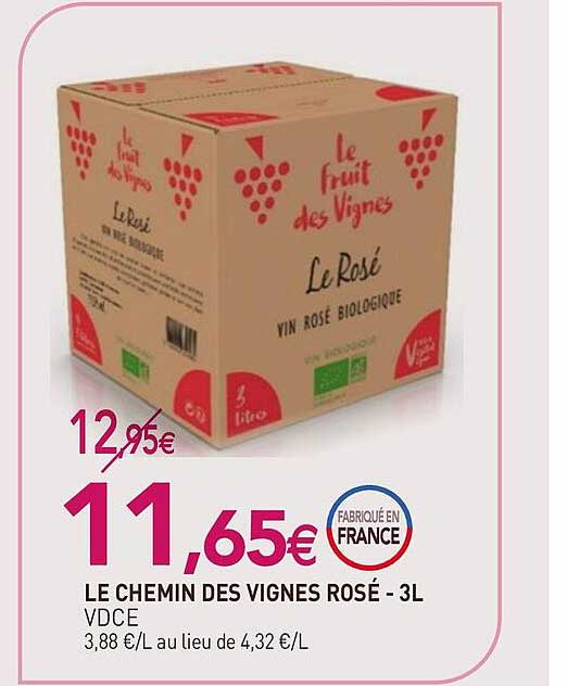 Le Chemin Des Vignes Rose-3l