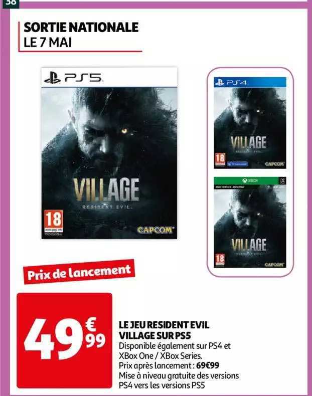 le jeu résident evil village sur ps5