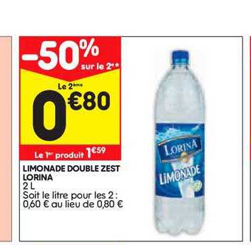 limonade de double zest lorina