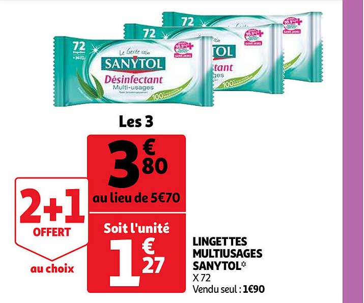 Lingettes Multiusages Sanytol