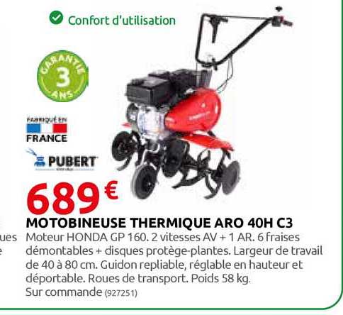motobineuse thermique aro 40h c3
