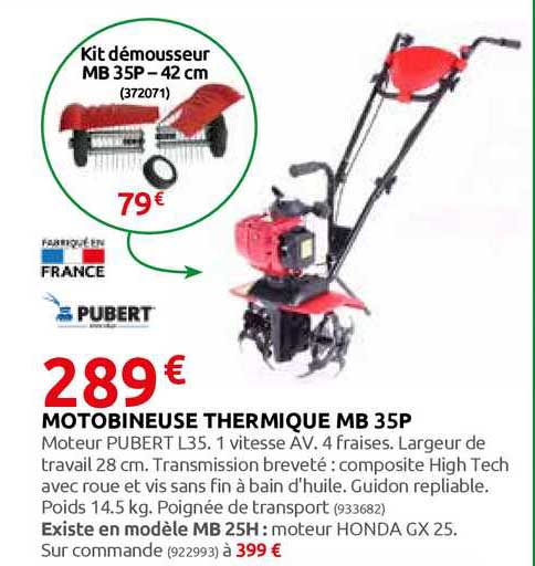 motobineuse thermique mb 35p