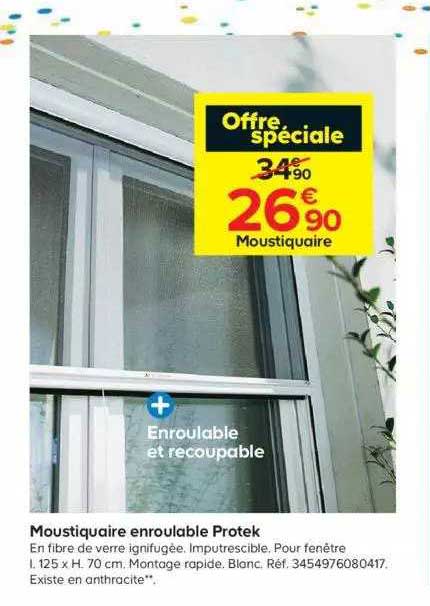 moustiquaire enroulable protek