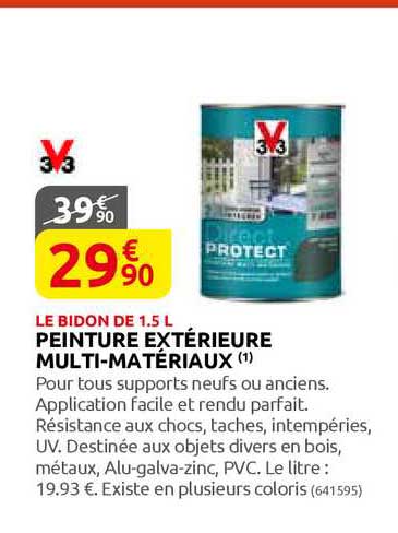peinture extérieure multi-matériaux v33
