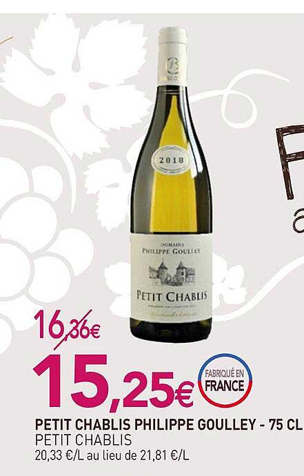 Petit Chablis Philippe Goulley-75cl
