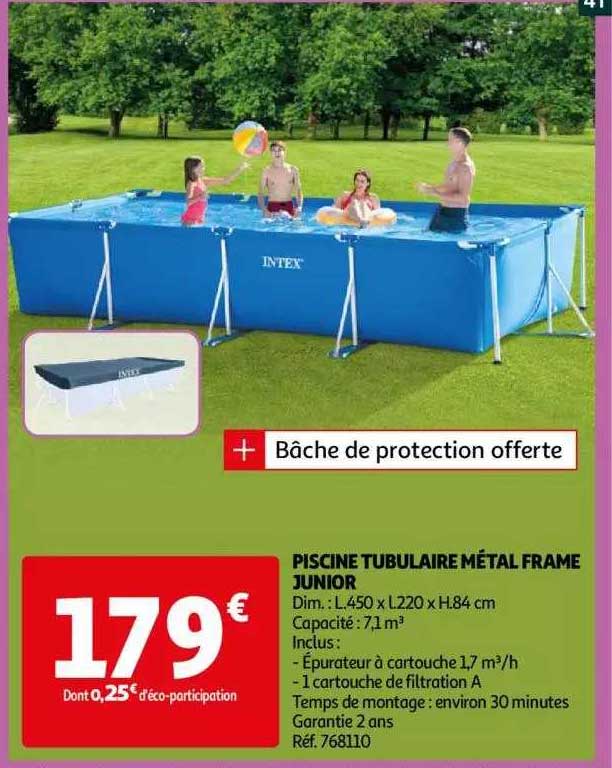piscine tubulaire métal frame junior