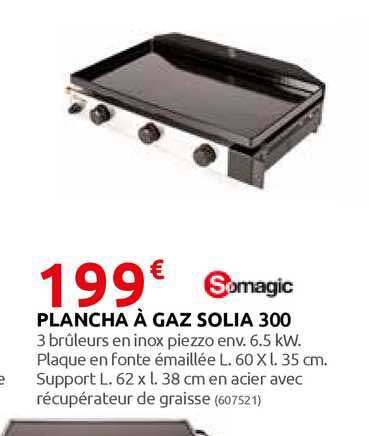 plancha à gaz solia 300 somagic